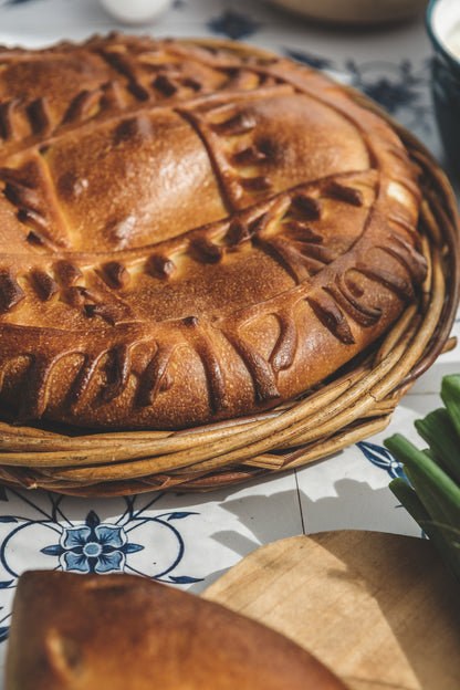 Scallion, Egg & Rice Pie